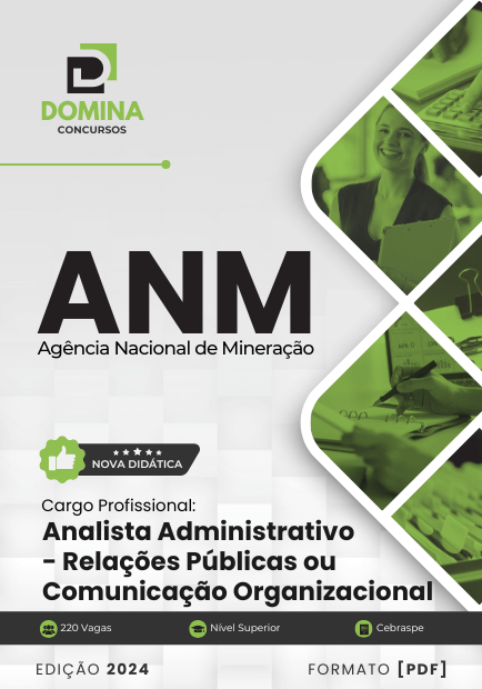 Apostila Analista Administrativo Relações Públicas ANM 2024