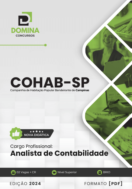 Apostila Analista Contabilidade COHAB Campinas SP 2025