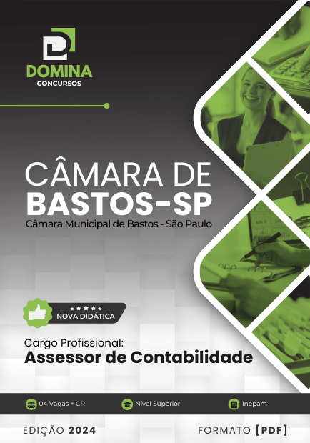 Apostila Assessor de Contabilidade Câmara Bastos SP 2024