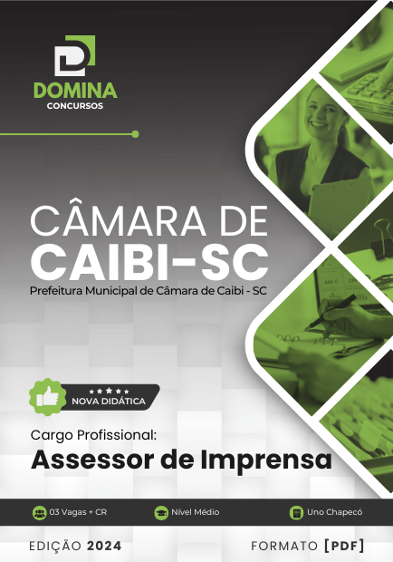 Apostila Assessor de Imprensa Câmara Caibi SC 2024