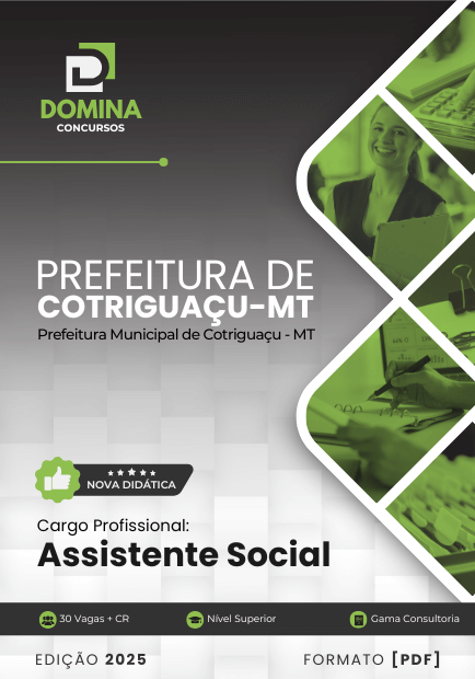 Apostila Assistente Social Cotriguaçu MT 2025