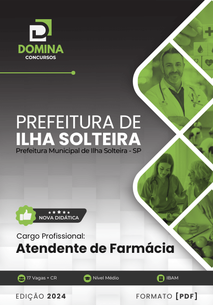 Apostila Atendente Farmácia Ilha Solteira SP 2025