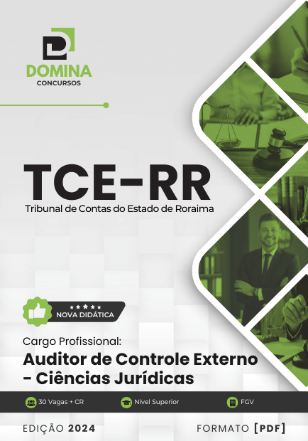 Apostila Auditor Controle Externo Ciências Jurídicas TCE RR 2024