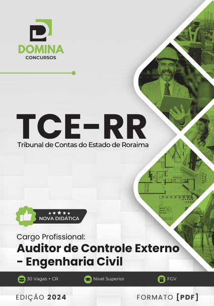 Apostila Auditor Controle Externo Engenharia Civil TCE RR 2024