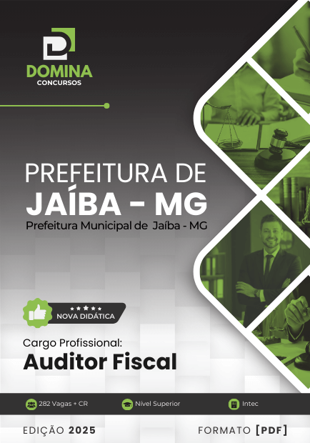 Apostila Auditor Fiscal Jaíba MG 2025