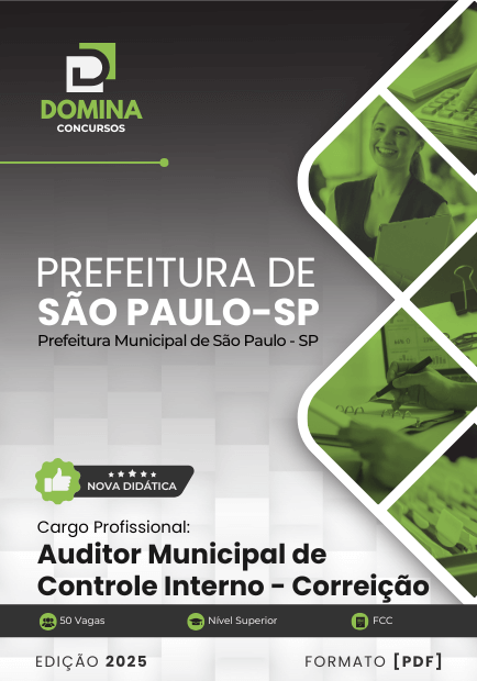 Apostila Auditor Controle Interno Correição São Paulo SP 2025