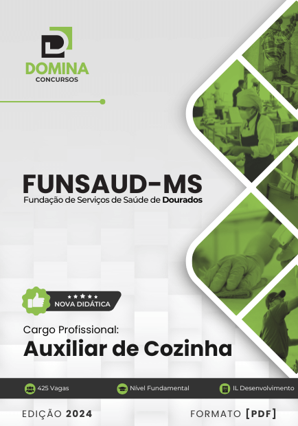 Apostila Auxiliar Cozinha FUNSAUD MS 2025