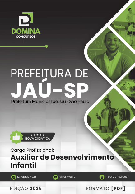 Apostila Auxiliar de Desenvolvimento Infantil Jaú SP 2025