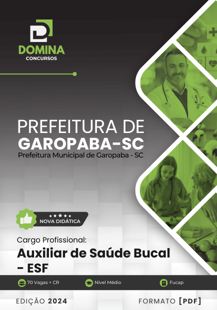 Apostila Auxiliar de Saúde Bucal Garopaba SC 2024