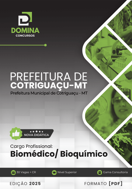 Apostila Biomédico Cotriguaçu MT 2025