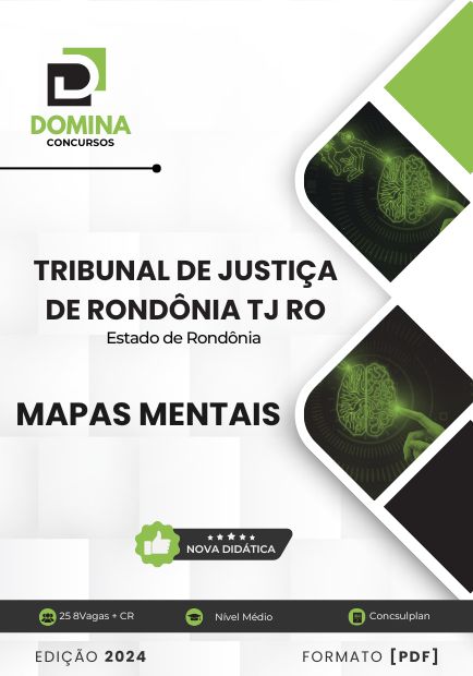 Mapas Mentais Tribunal de Justiça de Rondônia 2024