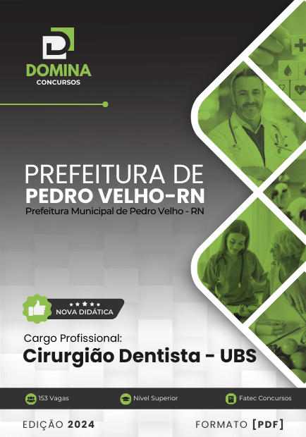 Apostila Cirurgião Dentista Pedro Velho RN 2024