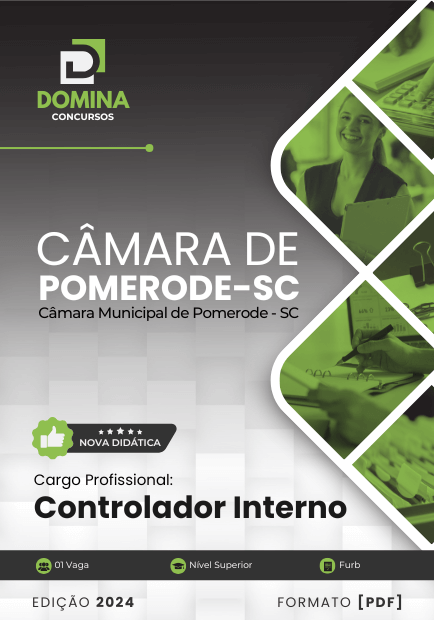 Apostila Controlador Interno Câmara Pomerode SC 2024