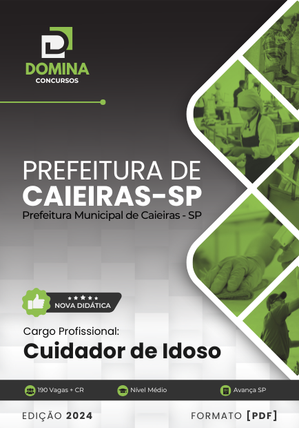 Apostila Cuidador de Idosos Caieiras SP 2024