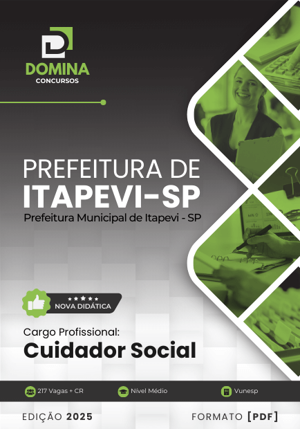 Apostila Cuidador Social Itapevi SP 2025