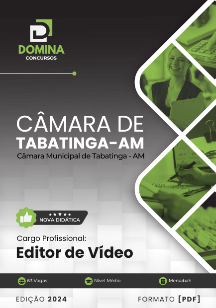 Apostila Editor de Vídeo Câmara Tabatinga AM 2024