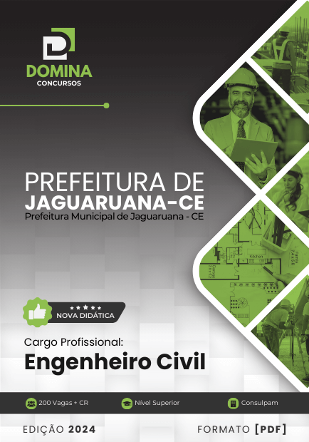 Apostila Engenheiro Civil Prefeitura Jaguaruana CE 2024