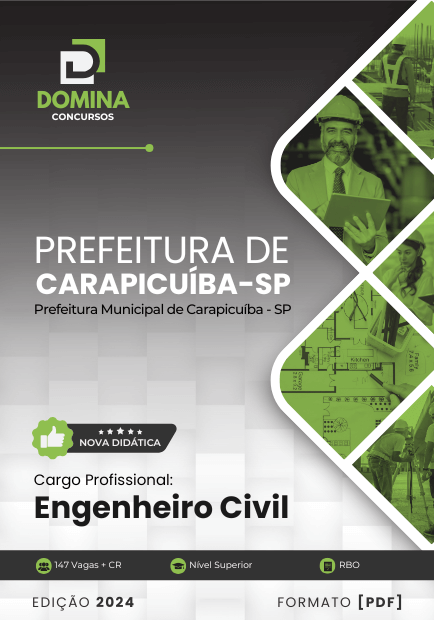 Apostila Engenheiro Civil Carapicuíba SP 2024