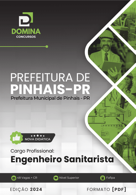 Apostila Engenheiro Sanitarista Pinhais PR 2024