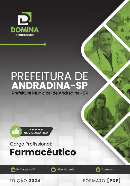 Apostila Farmacêutico Andradina SP 2024