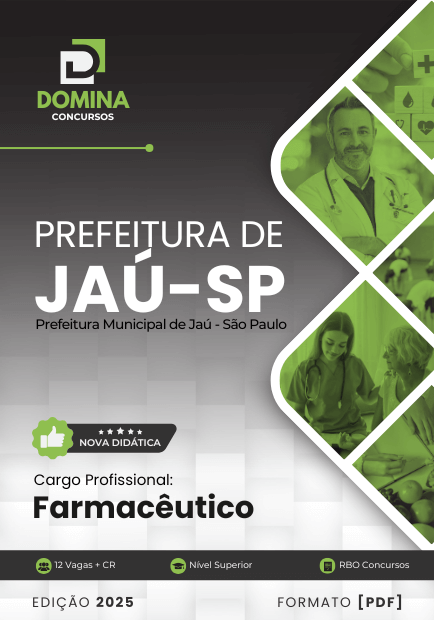 Apostila Farmacêutico Jaú SP 2025