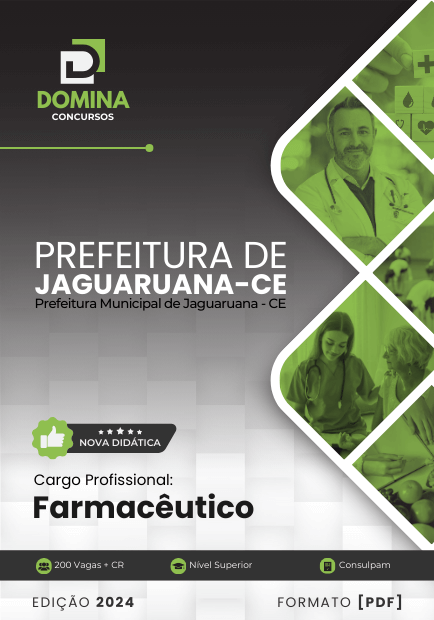 Apostila Farmacêutico Prefeitura Jaguaruana CE 2024