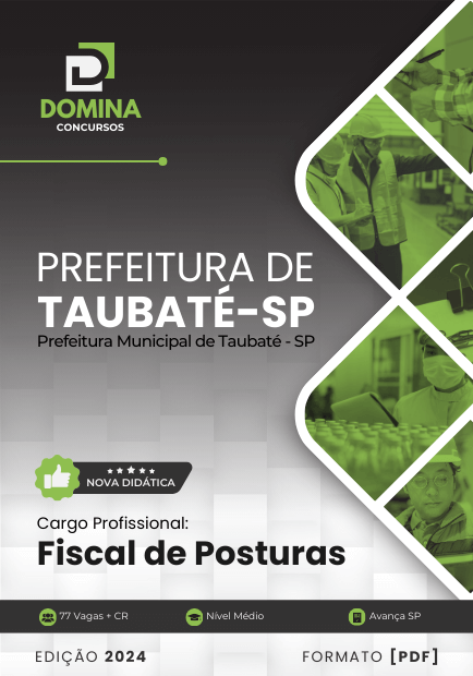 Apostila Fiscal de Posturas Taubaté SP 2024