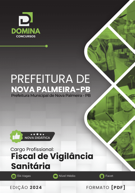 Apostila Fiscal Vigilância Sanitária Nova Palmeira PB 2024