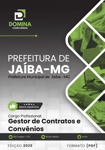 Apostila Gestor de Contratos e Convênios Jaíba MG 2025