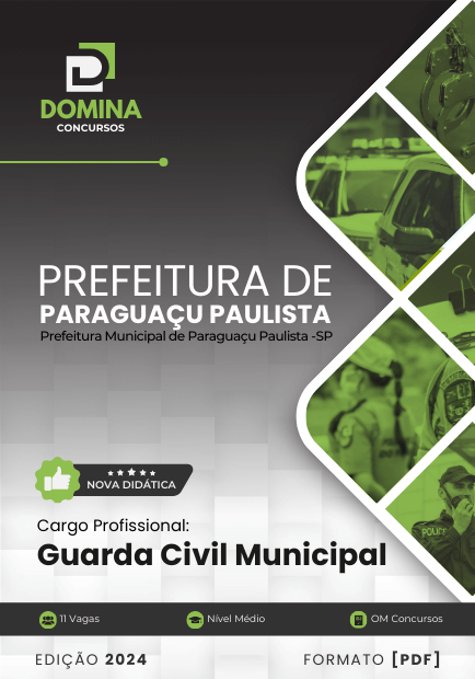 Apostila Guarda Civil Municipal Paraguaçu Paulista SP 2024