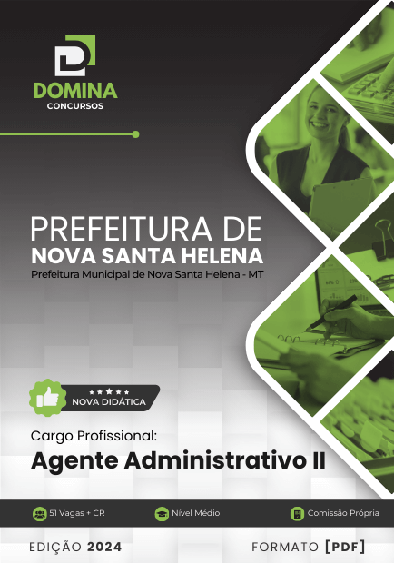 Apostila Agente Administrativo II Nova Santa Helena MT 2024