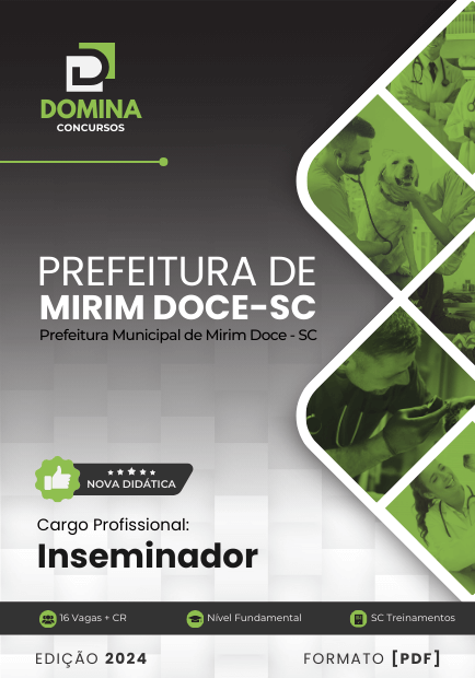 Apostila Inseminador Mirim Doce SC 2024