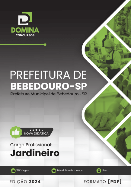 Apostila Jardineiro Bebedouro SP 2024