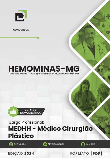 Apostila MEDHH Médico Cirurgião Plástico Hemominas MG 2024