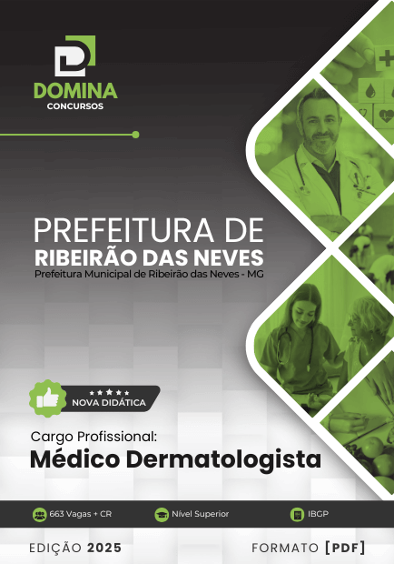 Apostila Médico Dermatologista Ribeirão das Neves MG 2025