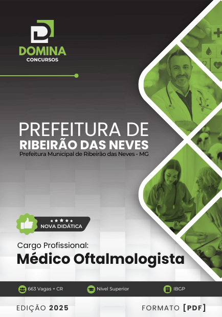 Apostila Médico Oftalmologista Ribeirão das Neves MG 2025