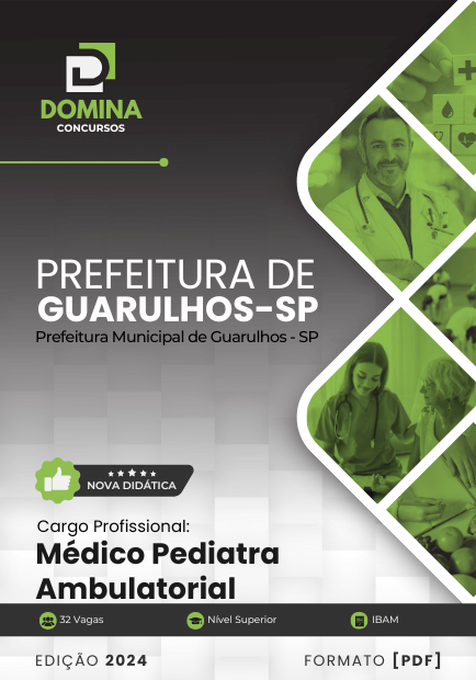 Apostila Médico Pediatra Ambulatorial Guarulhos SP 2024