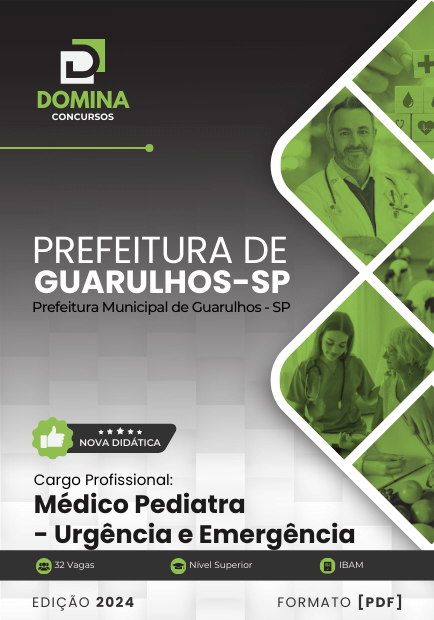 Apostila Médico Pediatra Urgência Guarulhos SP 2024