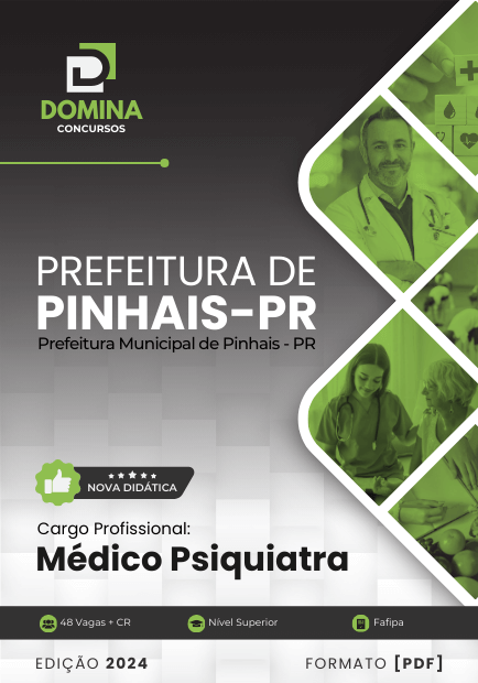 Apostila Médico Psiquiatra Pinhais PR 2024