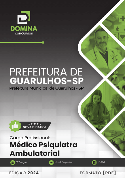 Apostila Médico Psiquiatra Ambulatorial Guarulhos SP 2024