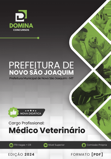 Apostila Médico Veterinário Novo São Joaquim MT 2024