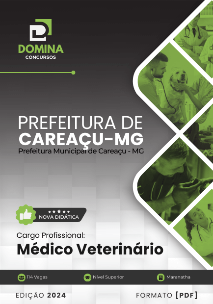 Apostila Médico Veterinário Careaçu MG 2024