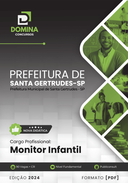 Apostila Monitor Infantil Santa Gertrudes SP 2024