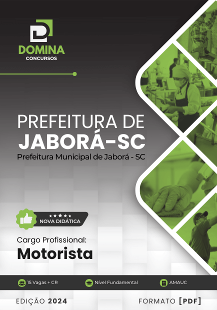 Apostila Motorista Jaborá SC 2024