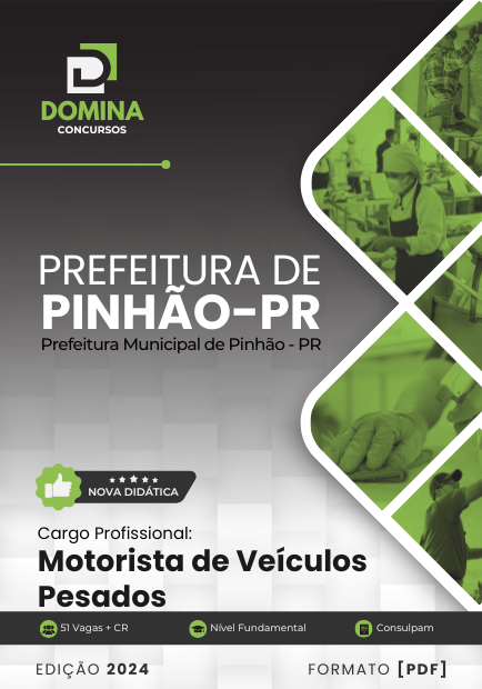 Apostila Motorista Pinhão PR 2024