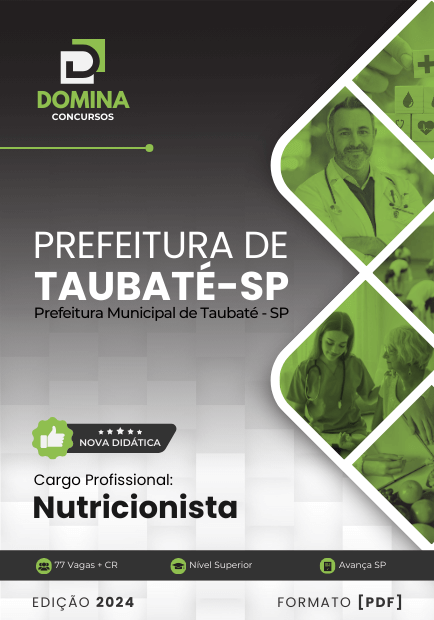 Apostila Nutricionista Taubaté SP 2024