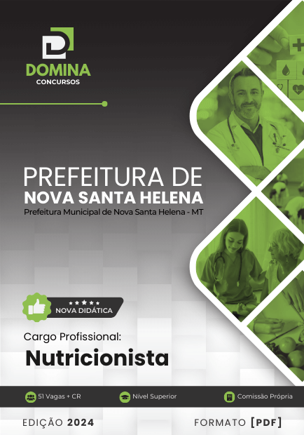 Apostila Nutricionista Nova Santa Helena MT 2024