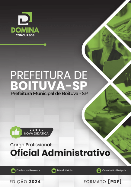 Apostila Oficial Administrativo Boituva SP 2024