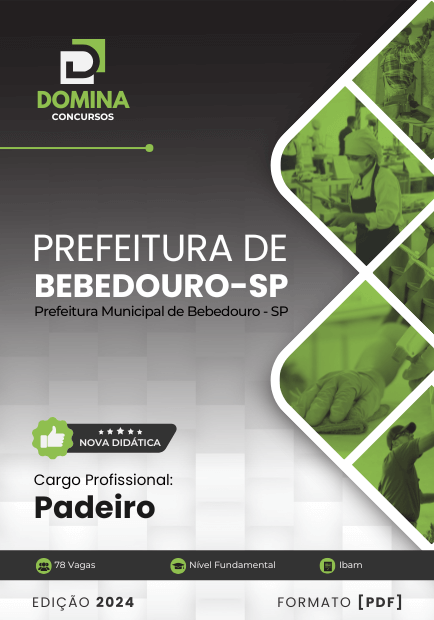 Apostila Padeiro Bebedouro SP 2024