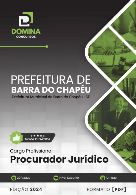 Apostila Procurador Jurídico Barra do Chapéu SP 2024